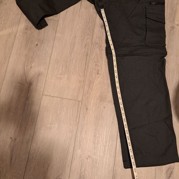 BC Clothing Men's XXL  x 30 Gray Hiking Convertible Outdoor Cargo Pants - Picture 12 of 14